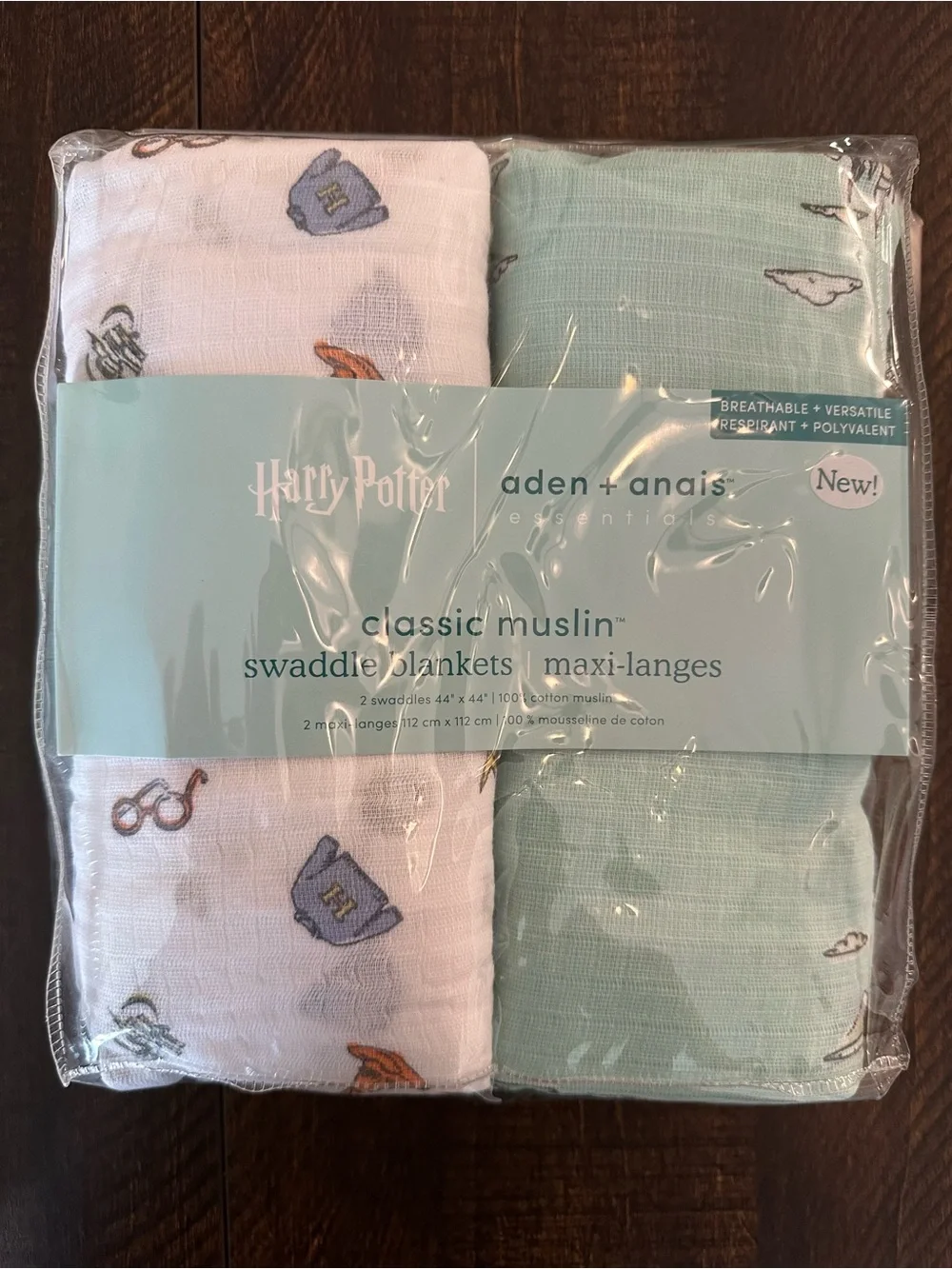 aden + anais Harry Potter muslin blanket and NEW swaddles